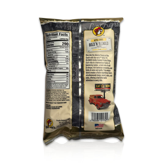 Buc-ee’s Bold ’N Blended Kettle Cooked Potato Chips - 2 oz