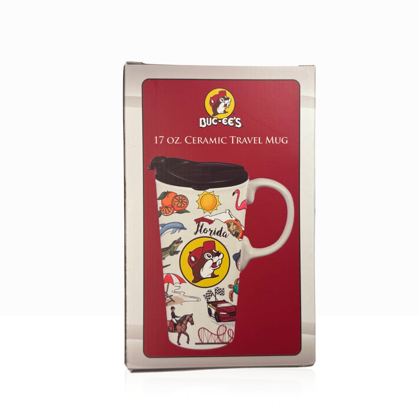 Buc-ee’s Florida Icons Ceramic Travel Mug - 17 oz