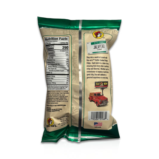 Buc-ee’s Jalapeño Kettle Cooked Potato Chips - 2 oz