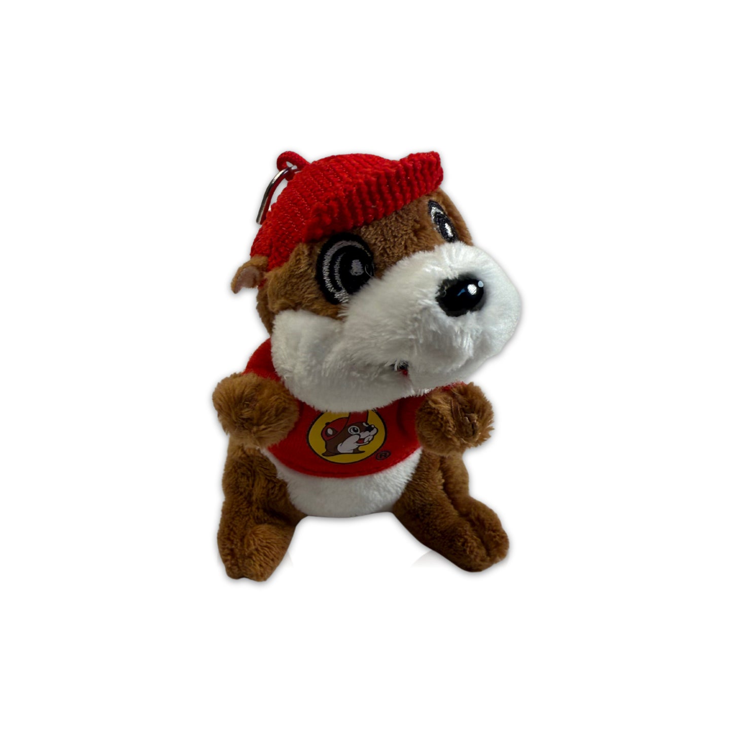 Buc-ee’s Plush Keychain Beaver Red Shirt - KEYCHAIN, PLUSH, RED