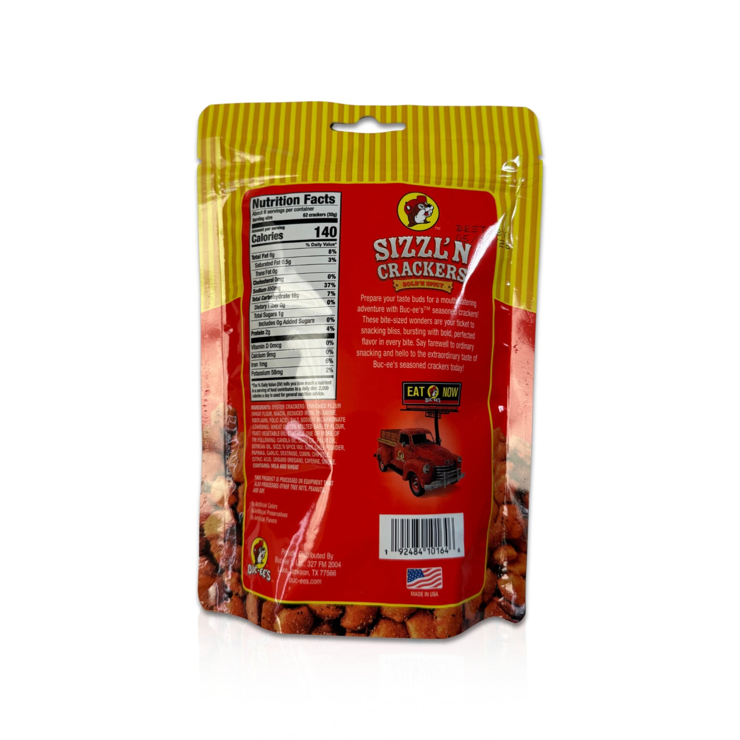 Buc-ee’s Sizzl’n Crackers Bold ’n Spicy (6 oz)