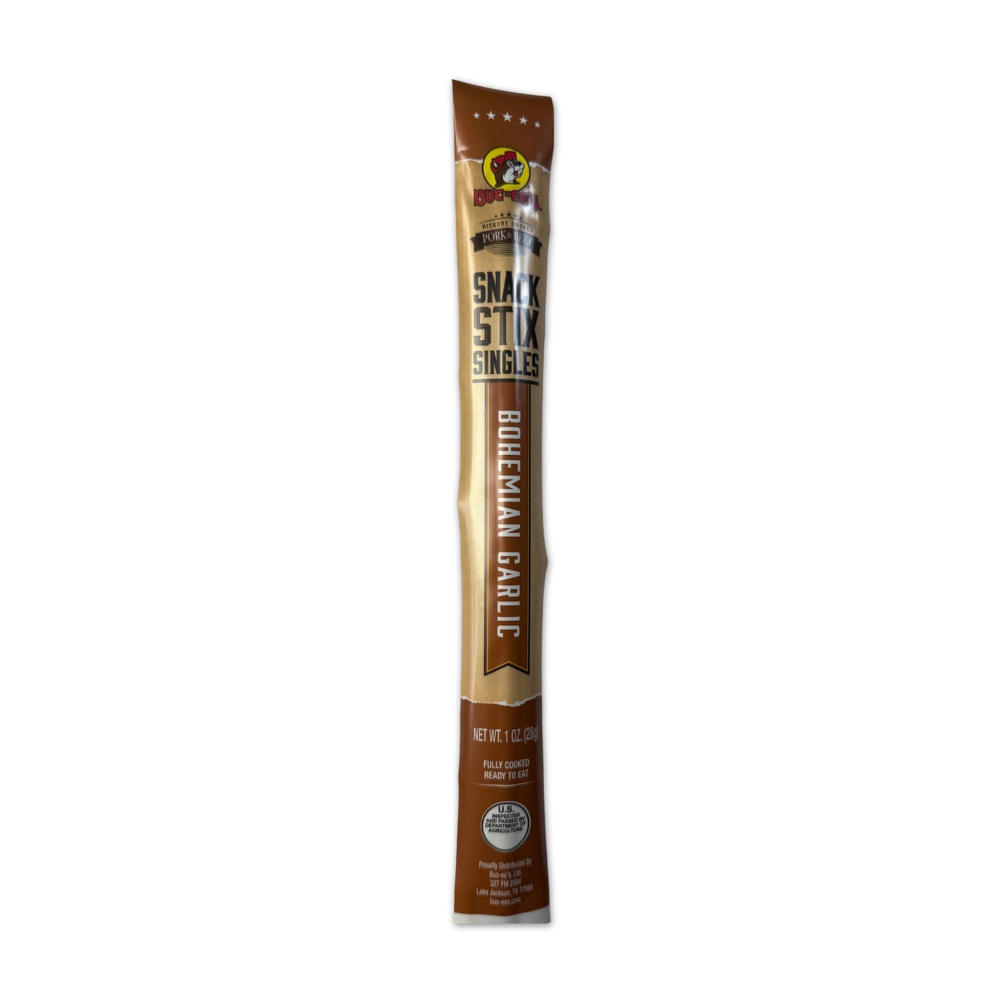 Buc-ee’s Snack Stix Singles Bohemian Garlic - 1 oz