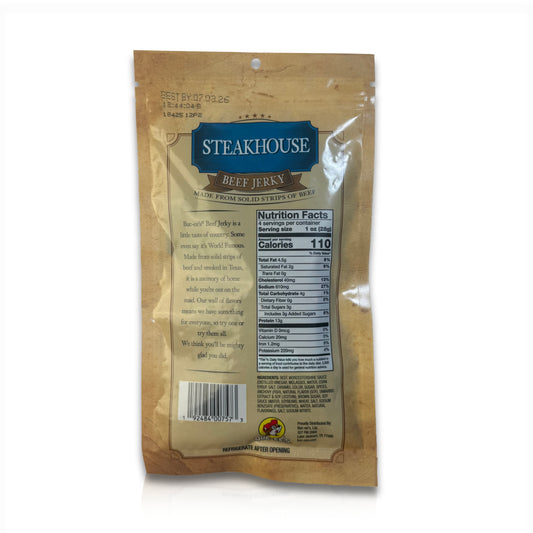 Buc-ee's Steakhouse Beef Jerky - 4 oz
