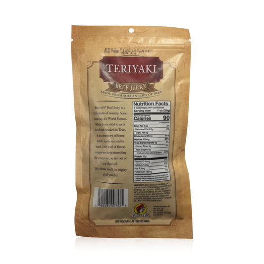Buc-ee's Teriyaki Beef Jerky - 4 oz