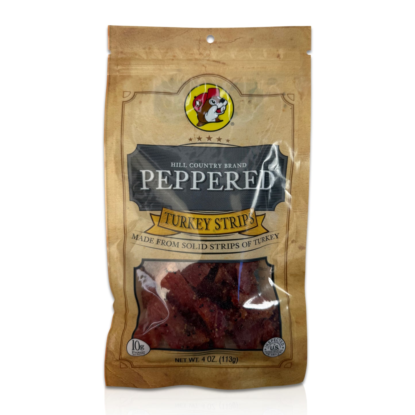 Buc-ee's Peppered Turkey Jerky - 4 oz