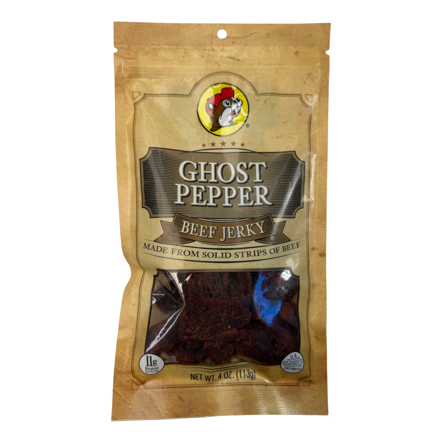 Buc-ee's Ghost Pepper Beef Jerky - 4 oz
