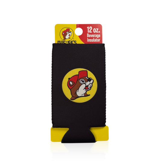 Buc-ee’s Black Can Koozie - 12 oz - Tall Boy