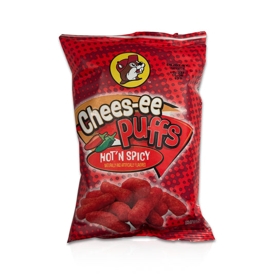 Buc-ee’s Chees-ee Puffs Hot ’N Spicy - 2 oz