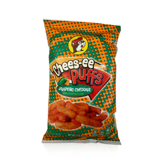 Buc-ee’s Chees-ee Puffs Jalapeño Cheddar - 2 oz