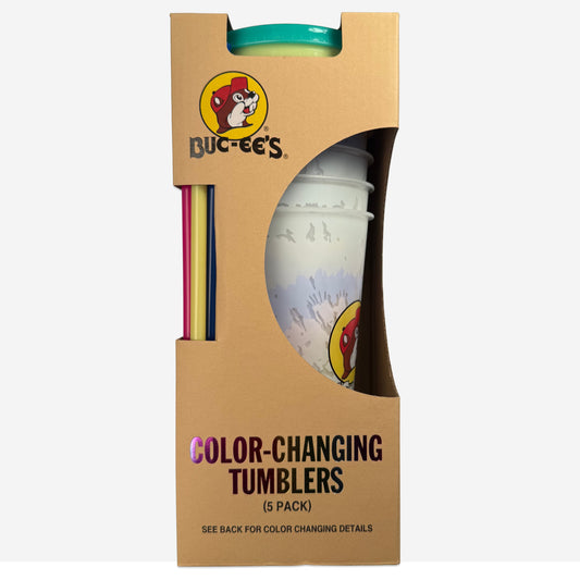 Buc-ee’s Color-Changing Tumblers - 5-Pack
