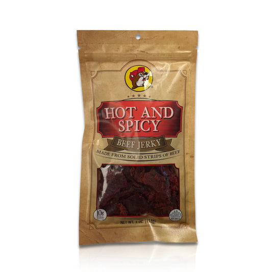 Buc-ee's Hot & Spicy Beef Jerky - 4 oz