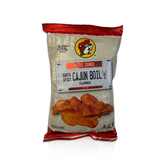 Buc-ee’s Kettle Cooked Potato Chips Cajun Boil - 2 oz