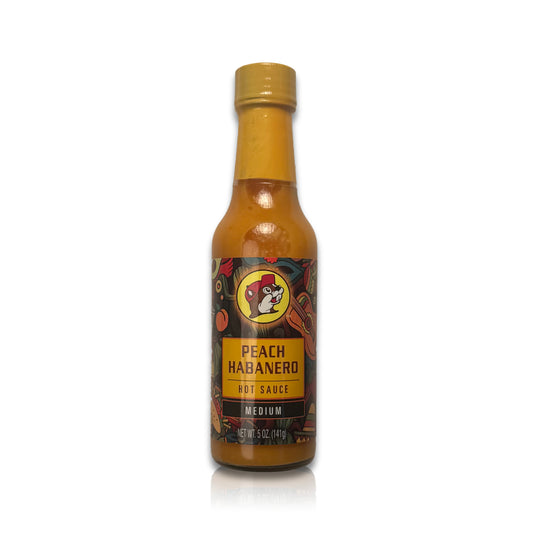 Buc-ee’s Peach Habanero Hot Sauce - 5 oz - Medium
