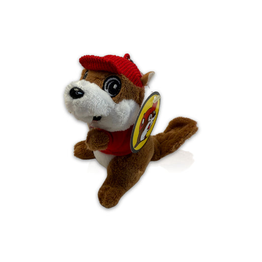 Buc-ee’s Plush Keychain Beaver Red Shirt - KEYCHAIN, PLUSH, RED