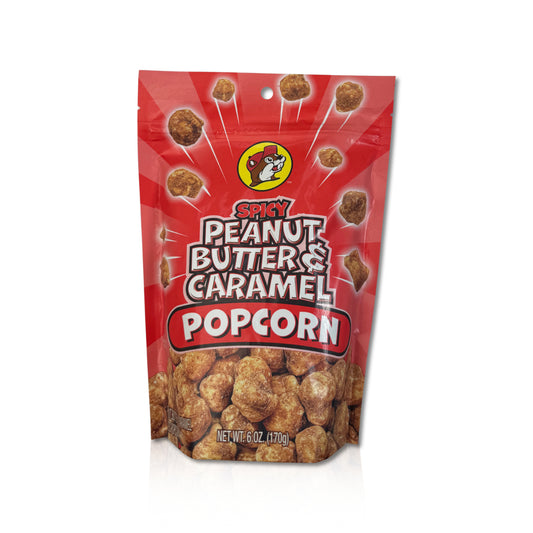 Buc-ee's Spicy Peanut Butter & Caramel Popcorn - 6 oz
