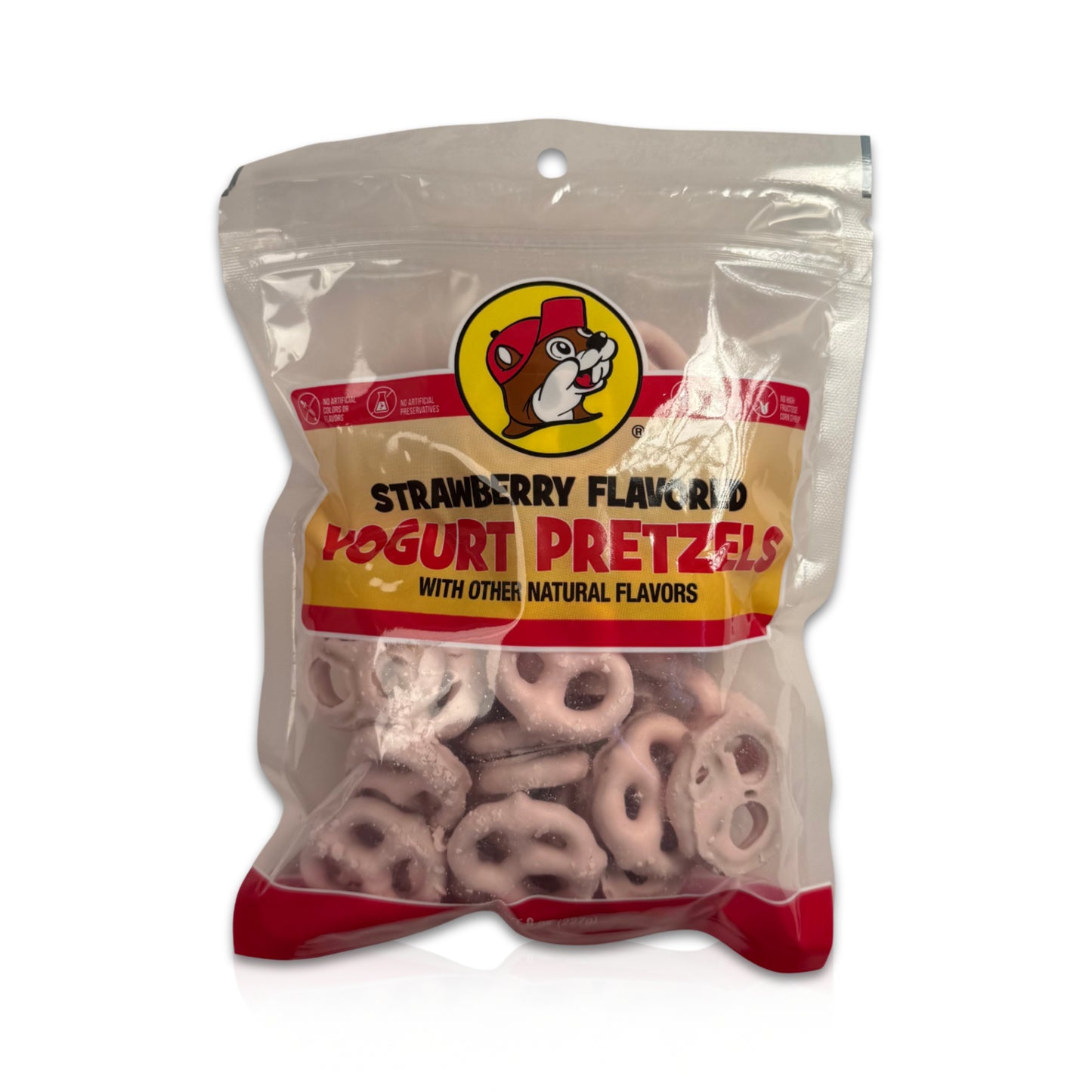 Buc-ee’s Strawberry Flavored Yogurt Pretzels - 8 oz