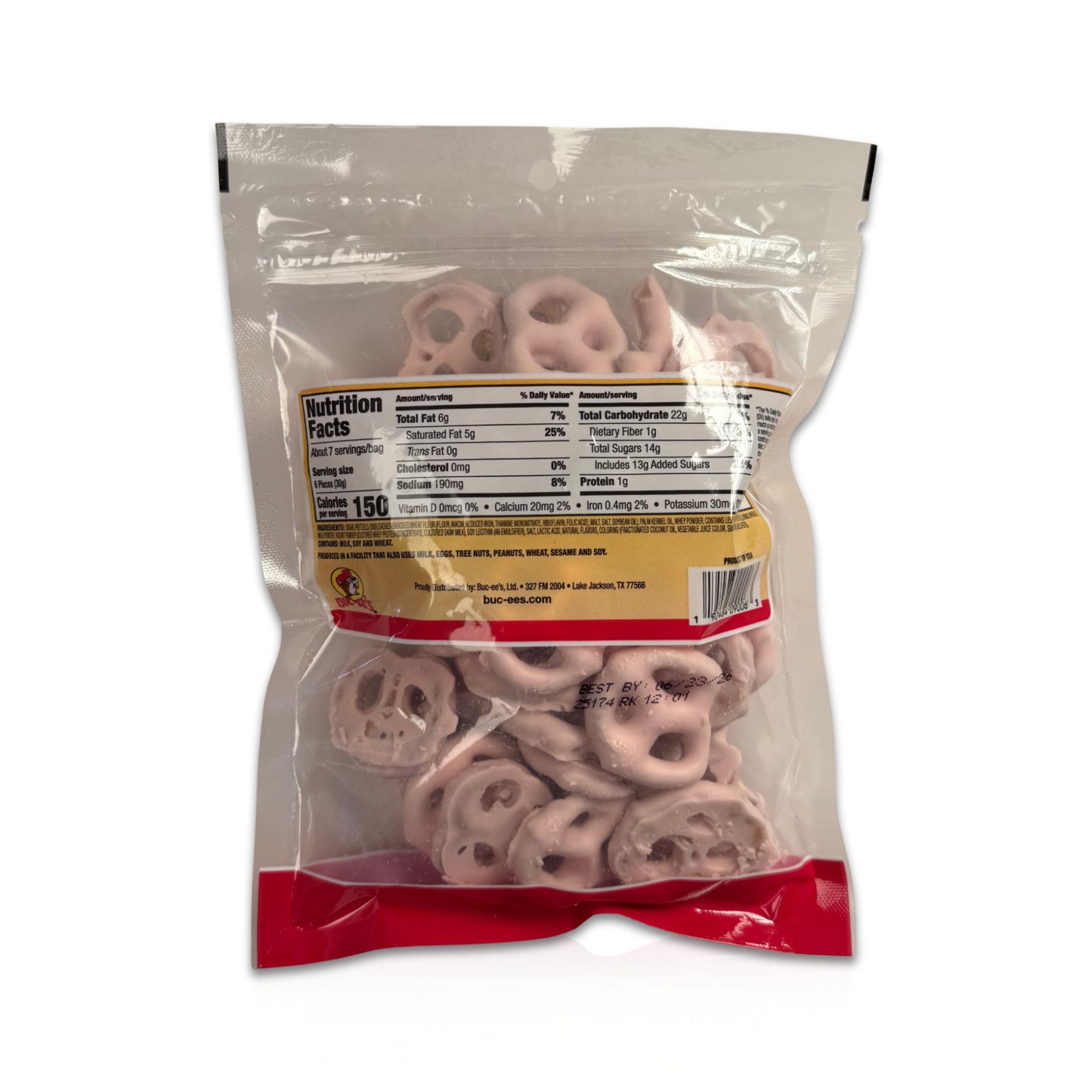 Buc-ee’s Strawberry Flavored Yogurt Pretzels - 8 oz