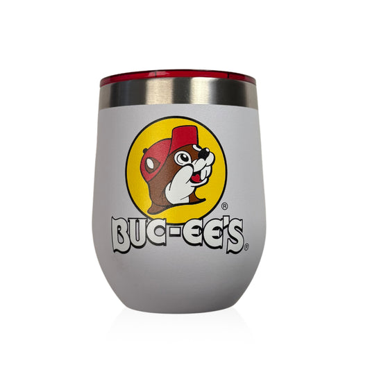 Buc-ee’s × Yukon Outfitters White Stemless Tumbler - 10 oz